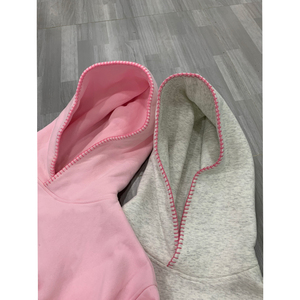 Felpa con Cappuccio Sportiva <span class=keywords><strong>da</strong></span> <span class=keywords><strong>Donna</strong></span> di Alta Qualità, Stile Casual Oversize con Patchwork e Ricami Personalizzati - Product Image 3