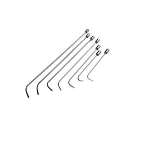 Norelia 7 piezas profesional para Juego de varillas PDR 360 ° giratorio acero blanco herramientas de reparación de abolladuras sin pintura edición 7 equipo de reparación de carrocería - Product Image 4