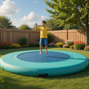 Trampoline gonflable <span class=keywords><strong>à</strong></span> soufflets d'<span class=keywords><strong>air</strong></span> <span class=keywords><strong>anti</strong></span>-choc, soudé <span class=keywords><strong>à</strong></span> chaud, pour intérieur, directement de l'usine - Product Image 5