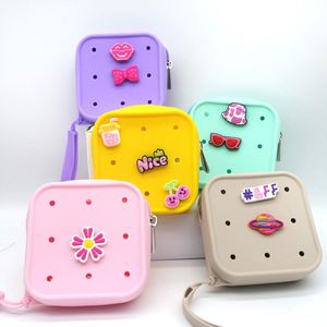 Bolsa de Maquillaje Ecológica de Silicona con Cierre, Lavable, Duradera, Organizador de Viaje, Funda Protectora contra el Polvo, Bolsa Pequeña para Monedas y Cosméticos - Product Image 2