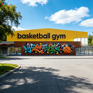 <span class=keywords><strong>Gimnasio</strong></span> de Baloncesto con Ambiente Silencioso, <span class=keywords><strong>Arena</strong></span> Deportiva Prefabricada de Gran Envergadura Personalizada, <span class=keywords><strong>Gimnasio</strong></span> de Baloncesto Interior para Torneos - Product Image 1