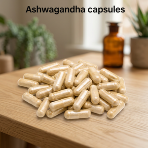 Ashwagandha Capsules <b>Herbal</b> <b>Supplement</b> Natural Immune Support Vegetarian Formula for Wellness - Product Image 1