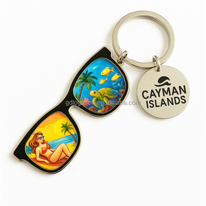 Llavero de Metal de las Maldivas, Pantuflas, Gafas, Colgantes de Estrella de Mar, Camiseta, Recuerdo de la Isla Bandos, Regalo de Lujo Ecológico - Product Image 3