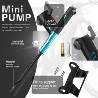 Pompe à air portable BAIMEI, mini pompe à main pour pneus de vélo