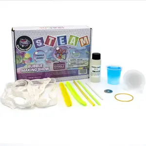 DIY Stiel pädagogisches Spielzeug für Kinder Chemie Experimental-Set Wow erstaunlicher Riesen-Blasen-Spielzeug-Set Blase-Herstellung-Show Outdoor-Spielzeug