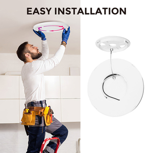 ไฟเพดาน LED แบบฝังขนาด 12 นิ้ว มาตรฐาน ETL ปรับอุณหภูมิสีได้ 5 ระดับ ดีไซน์บางเฉียบ ทรงกลม สำหรับห้องนอน ห้องครัว - Product Image 5