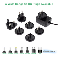 Adaptateur d'alimentation de prise détachable ca à cc 3V 4.2V 7.5V 8.4V 5V 1A 2A 0.8A 0.3A 0.5A adaptateur d'alimentation médical de prise interchangeable