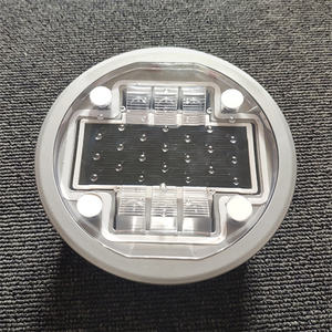 हाई-एंड रंगीन वाटरप्रूफ नेतृत्व सौर एल्यूमीनियम बिल्ली आंख परावर्तक सड़क स्टड ms127 यातायात चेतावनी उत्पाद - Product Image 3