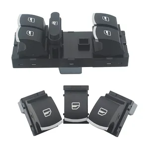 Nouveau 5ND959857 5K4959857 Interrupteur <span class=keywords><strong>de</strong></span> lève-vitre chromé, bouton <span class=keywords><strong>de</strong></span> <span class=keywords><strong>commande</strong></span> automatique pour Golf MK5 MK6 Tiguan Touran Passat - Product Image 1