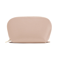 Sac de maquillage en cuir Sac de cosmétiques imperméable portable de grande capacité pour femmes