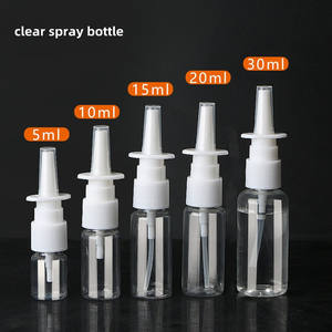 Vente en gros de 5ml 10ml 20ml 30ml 50ml HDPE liquide blanc clair vide flacons de pulvérisation de brouillard nasal pompe pulvérisateur brouillard nez vaporisateur - Product Image 3