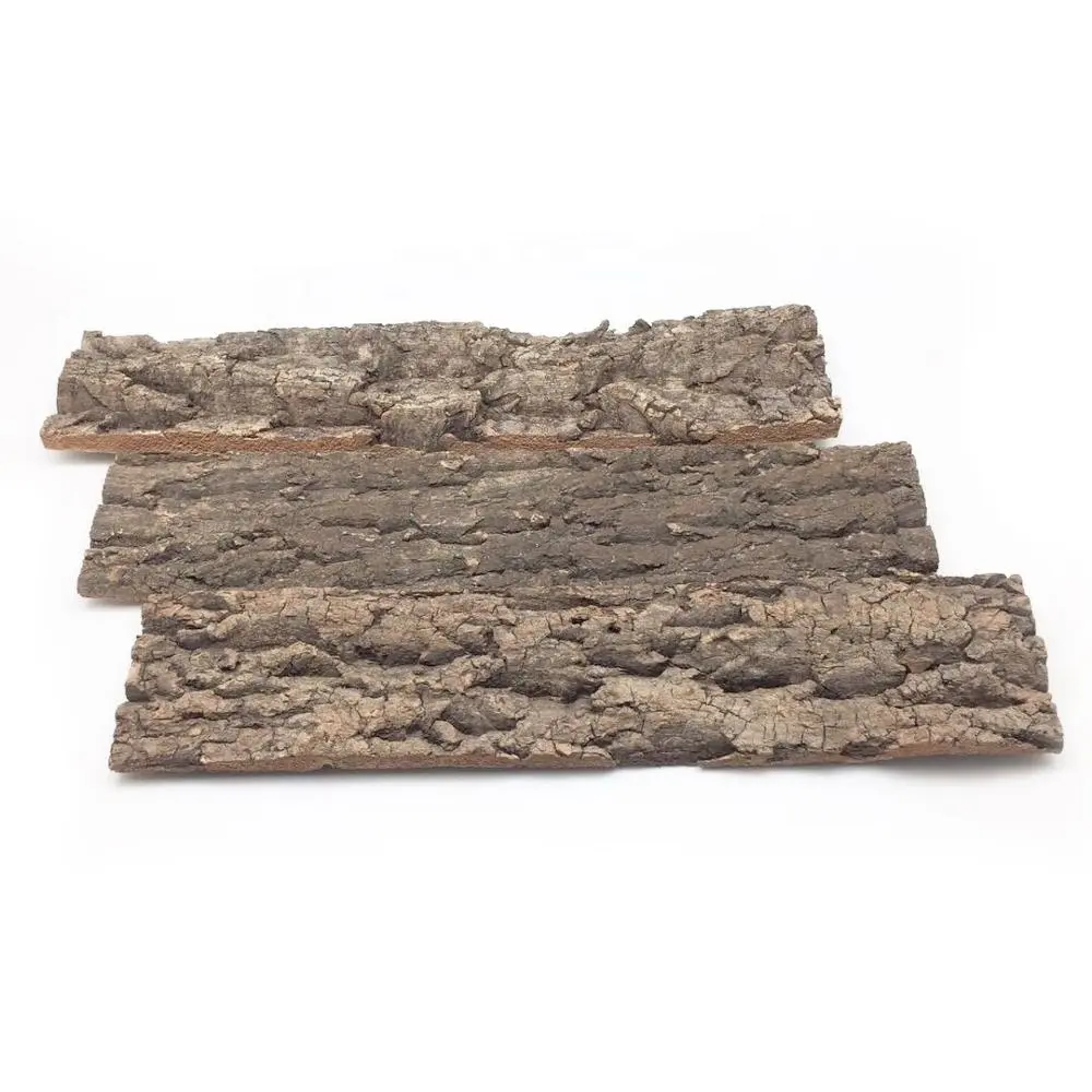 Leecork cortiça de fundo de cortiça, virgem lisa, 10cm de largura x 30cm de comprimento, cortiça natural para terrário de reptilha