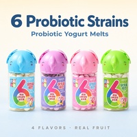 Yaourts lyophilisés 22g pour bébé, 6 probiotiques actifs, fondants dans la bouche, sans OGM, durée de conservation de 12 mois