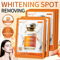 Masque facial en ampoule à la vitamine C, à la niacinamide et à la glycérine, éclaircissant, anti-taches, hydratation intense, vente en gros directe d'usine OEM, soins de la peau
