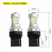 Ampoule LED de recul universelle 60 LED 7440 T20 W21W CANBUS 9-50V 12V 24V, blanc, filament unique, lentille 5 faces