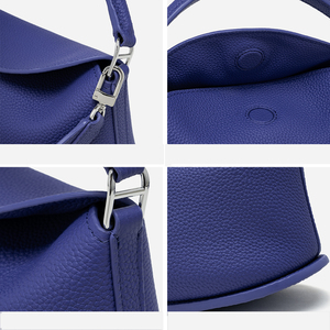 Bolsos <span class=keywords><strong>de</strong></span> Mujer <span class=keywords><strong>de</strong></span> Cuero Genuino, Bolso <span class=keywords><strong>de</strong></span> Mano con Textura Granulada, Bolso Pequeño <span class=keywords><strong>de</strong></span> Hombro con Parte Superior Curva, Uso Diario, Proveedor <span class=keywords><strong>de</strong></span> Fábrica OEM/ODM - Product Image 4