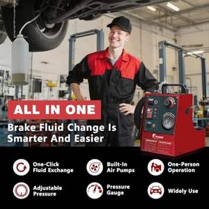 KUMORE Farizon G evrensel otomotiv elektrik Metal fren hidroliği hava alma 12V/110V darbe basıncı otomatik makine bir adam - Product Image 2