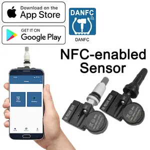 NFC-TPMS-Sensor Programmiert von der Telefon-App Reifendruck sensor 98% Fahrzeug abdeckung 315MHz 433MHz 2 In 1 Auto Universal TPMS