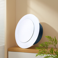 Vanne à disque en plastique couvercle de bouche d'aération rond système de ventilation cvc mur de plafond capot d'air frais persienne