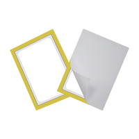 Porte-documents magnétique amovible pour écriture directe, cadre de présentation double face en PP, adhésif repositionnable pour vitre de fenêtre