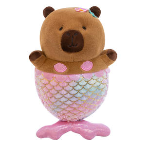 Peluche de Capibara Sirena, Juguete de Peluche, Muñeco Suave y Adorable, Kawaii, para Niñas, Regalo de Cumpleaños, Recuerdos de Fiesta - Product Image 6
