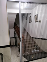 Pintu Lipat Polikarbonat Modern Multi-panel untuk Partisi Dapur Ruang Tamu, Dilengkapi Perlindungan Debu Penuh dan Tahan Air