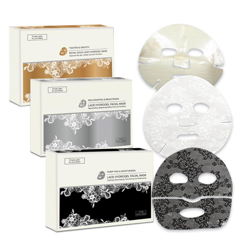 Лидер продаж, Корейская восстанавливающая уход за кожей, глубоко увлажняющий гель, лист для лица, кружевная маска для лица