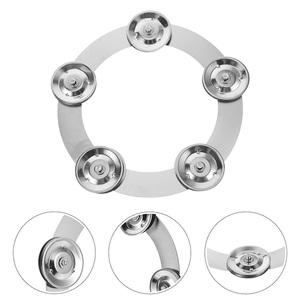 Anillo de jingles de platillo de tambor de acero inoxidable Circular de nueva venta para agregar sonidos de percusión a actuaciones de batería - Product Image 2