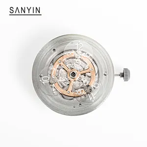 Sanyin 2022 Nieuwste Zelfontwerp Zwervende Uurwiel Mechanische Accessoires Onderdelen Aangepaste Logo Horloge Beweging