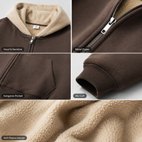 Sweat-shirt à capuche personnalisé 100 % coton molletonné pour homme, coupe oversize, épais, style streetwear printemps, marque privée