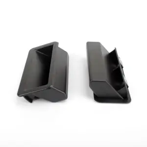 Built-in Plastic Cabinet Sliding <strong>Door</strong> Handle Black Invisible Pull Recessed Pulls for Modern Sliding <strong>Barn</strong> Bypass <strong>Door</strong> - Product Image 1