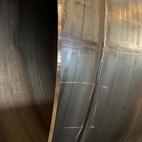Fabricant de tuyaux en acier soudés en spirale en fer noir Ssaw
