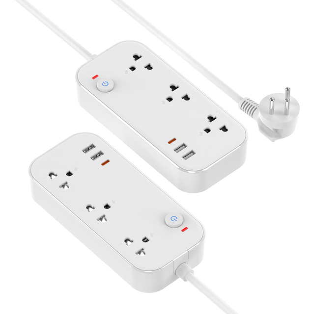 Extension Cord Socket Charging Adapter USB 65W Gan Ac Power Outlet Power Socket Thai Standard Travel Adapters