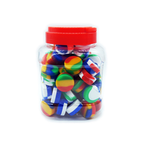 Mini pots en silicone de voyage en gros, 2ml-7ml, avec couvercles à vis, pour le stockage d'huile de cuisine et les fêtes