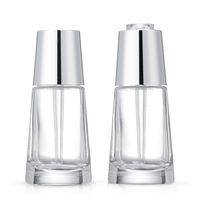 Bouteille compte-gouttes en verre en forme d'éventail, anti-roulement, vide, pour cosmétiques et huiles essentielles d'aromathérapie – Vente en gros