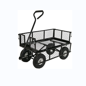 KINDE Transport Chariot de jardin en treillis pour l'extérieur Chariot à outils de jardin Set Roll Container trolley hand wagons - Product Image 5