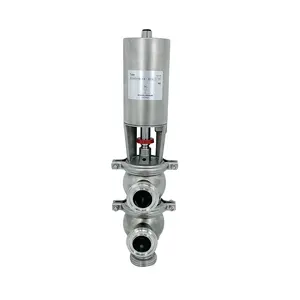 T/L Type Sanitary Screw Threading Diversing Valves with Ferrule Ends