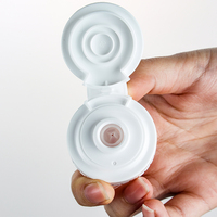 Bouchon à bascule avec valve en silicone, pour bouteille à presser en plastique, blanc, mm 38mm