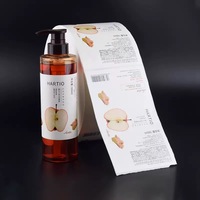 Étiquettes cosmétiques personnalisées imperméables directes d'usine, étiquettes cosmétiques personnalisées avec logo, étiquettes PET pour cosmétiques, étiquettes pour shampooing et gel douche