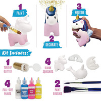 Slow-Rise Squishies Licorne Cadeaux pour filles Arts et artisanat Peignez vos propres arcs-en-ciel et Awesomeness Squishies Kit de bricolage