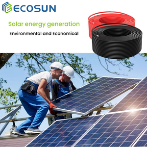 Câble de panneau solaire approuvé par le TUV Câble CC <span class=keywords><strong>photovoltaïque</strong></span> noir rouge 4mm2 - Product Image 2