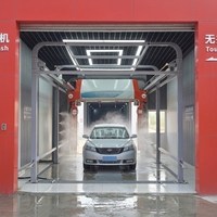 Machine de lavage de voitures automatique sans contact, tunnel de lavage de véhicules en baie pour voitures et fourgonnettes