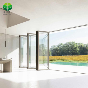 <span class=keywords><strong>Porte</strong></span> <span class=keywords><strong>Pliante</strong></span> Française Moderne en Aluminium Nouveau Bi Fold Verre Accordéon <span class=keywords><strong>Patio</strong></span> Partition Portes Coulissantes <span class=keywords><strong>Prix</strong></span> Usine pour Villa Intérieur - Product Image 6