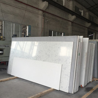 Dessus de vanité Pierre frittée Quartz Pierre artificielle Dessus blanc Feuille de marbre Acrylique Surface solide Dalles de granit Comptoir de cuisine