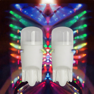 หลอดไฟท้ายรถยนต์เซรามิก T10 12V สีสันสดใส 7 สี W5W LED ไฟอ่านหนังสือในรถยนต์ รับประกัน 2 ปี สินค้าใหม่ - Product Image 3