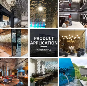 Services de découpe et de pliage de plaques en acier inoxydable à effet d'ondulation pour projets de design moderne, série EX821 300, pour l'aménagement architectural intérieur - Product Image 5