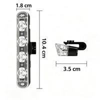 Lumière stroboscopique LED 4 en 1 pour calandre, 22 modes de clignotement, 16W haute luminosité, lampe de signalisation d'urgence multicolore pour la conduite nocturne