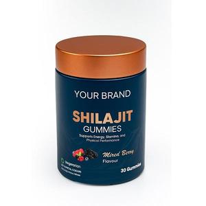 Gummies à l'extrait de Shilajit avec texture moelleuse et formule de résine pure, emballées dans des contenants hermétiques pour une consommation quotidienne pratique - Product Image 3