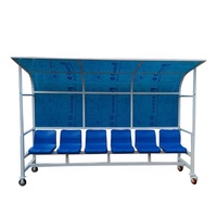 Bleacher de stade de couleur bleue asseyant la chaise mobile confortable durable de gradins de couleur multiple extérieure