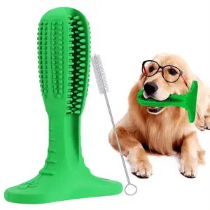 Meistverkaufte, reißfeste Naturkautschuk-Haustiere-Kauspielzeug Hundestab Zahnbürste